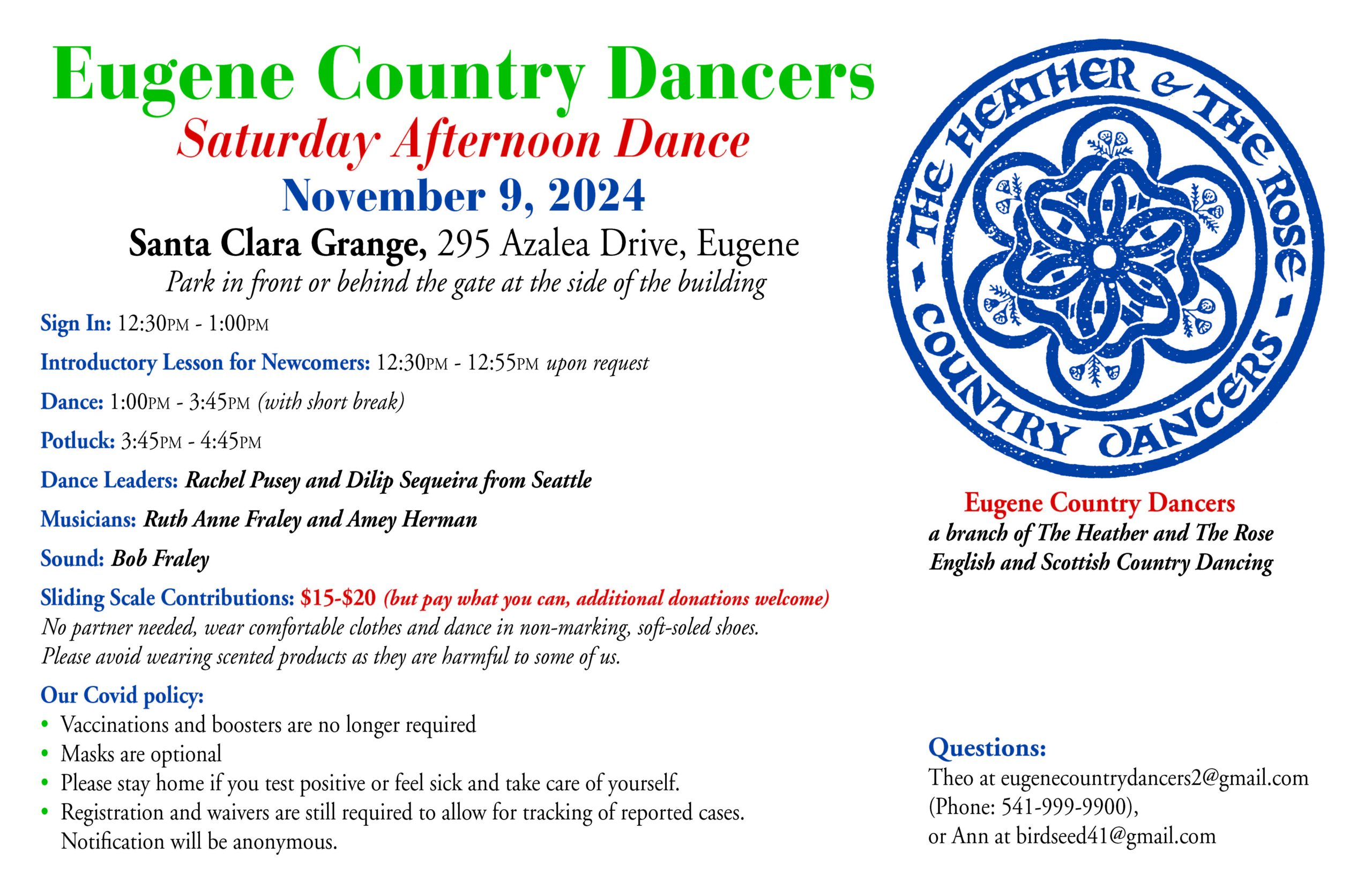 November Eugene English Dance