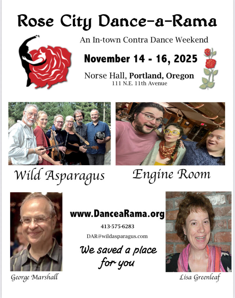 <a href="https://www.dancearama.org">Rose City Dance-a-Rama</a> at Norse Hall: Wild Asparagus, The Engine Room, George Marshall, Lisa Greenleaf